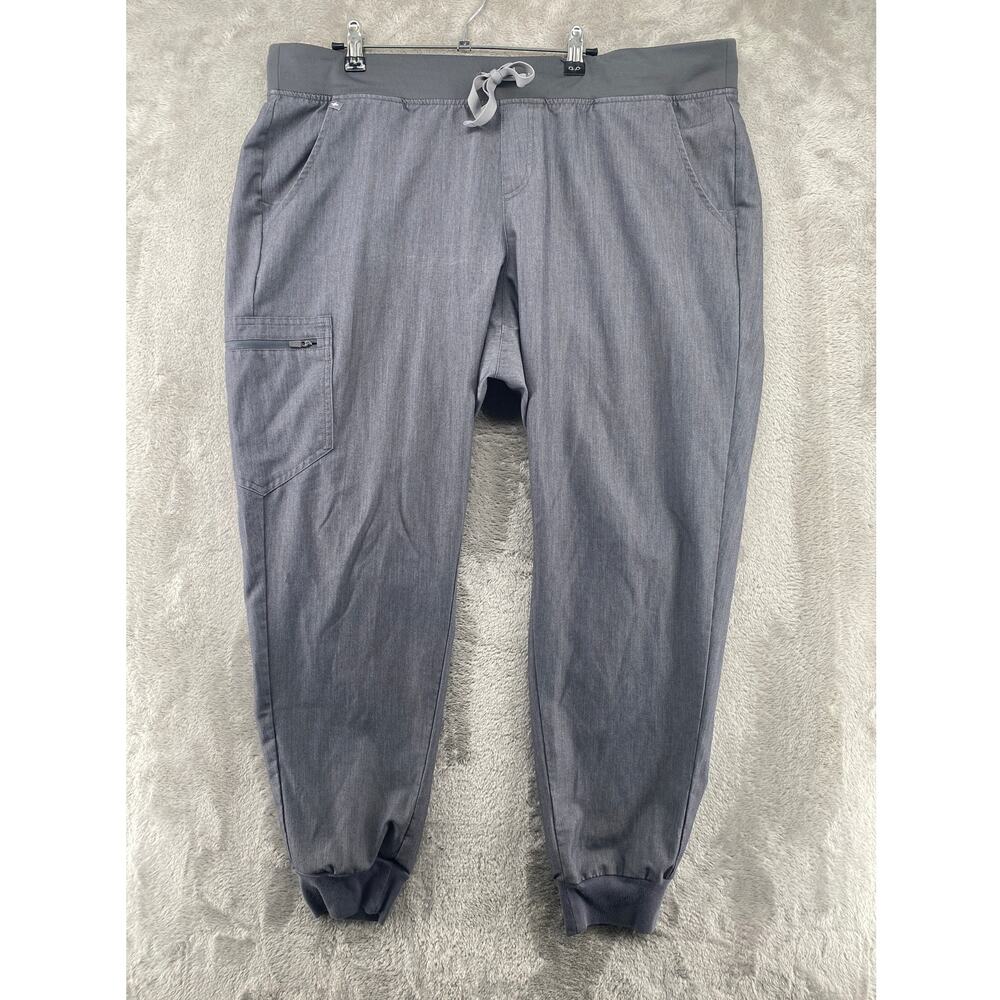 FIGS Technical Collection XXL Gray Slim Jogger Scrub Pants Cargo Medical - Picture 2 of 11